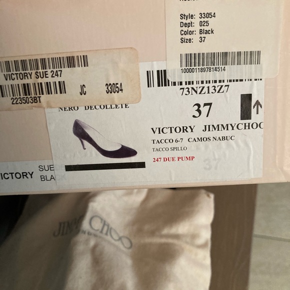 Jimmy choo suede heeled pumps in black - Picture 2 of 7